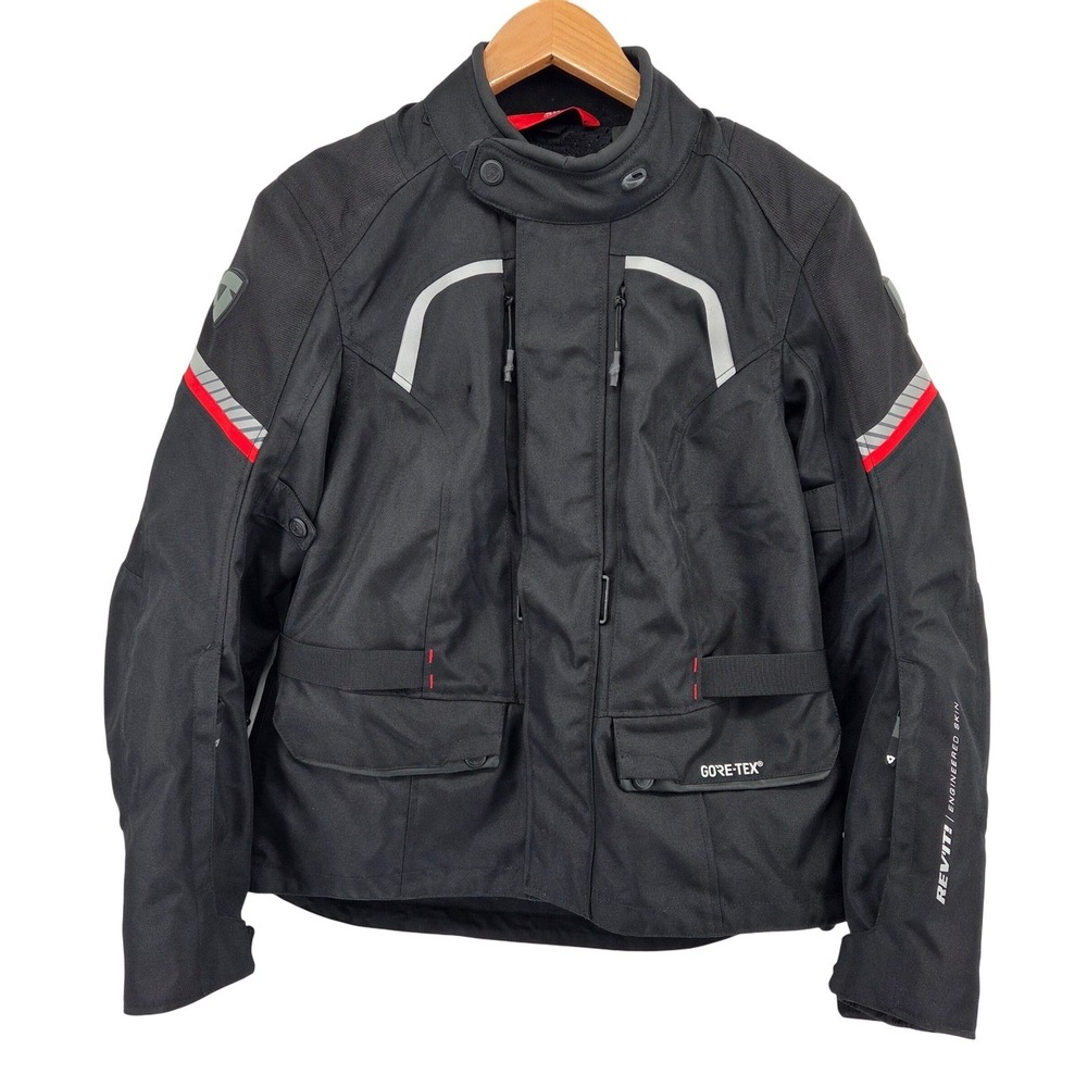 REV'IT‎ Neptune GTX Womens Black Motorcycle Jacket Size 40 *No Thermal Liner*